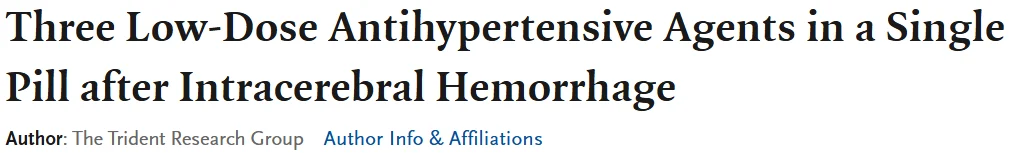 Urs Fischer: Could a Three-in-One Pill Improve Outcomes After Brain Bleeding 1 Urs Fischer: Could a Three-in-One Pill Improve Outcomes After Brain Bleeding