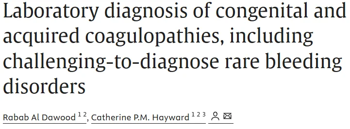 Novel Insights Into Congenital and Acquired Coagulopathies - ICHCC