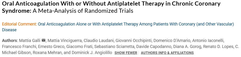 Claudio Laudani: Balancing Ischemic and Bleeding Risk in AF with Coronary Disease