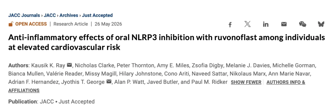 Sergio Emanuel Kaiser: Ruvonoflast and a New Anti-Inflammatory Strategy for Residual Cardiovascular Risk
