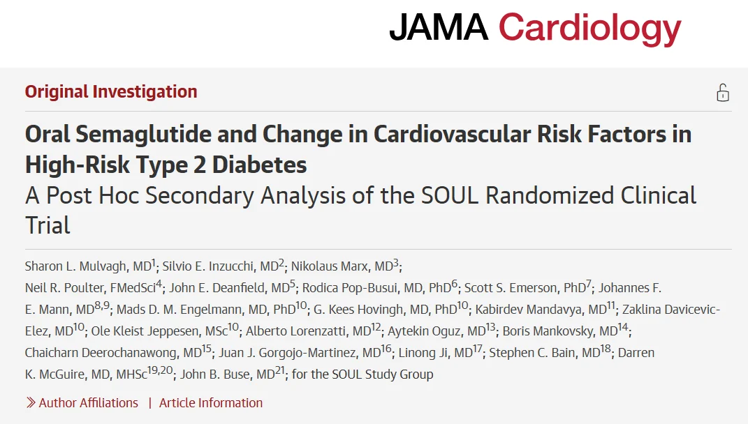 Ney Carter Borges: Oral Semaglutide and Cardiovascular Risk Factors in the SOUL Trial 1 Ney Carter Borges: Oral Semaglutide and Cardiovascular Risk Factors in the SOUL Trial