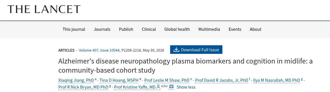 Eric Topol: Replication of Plasma p-tau217 Blood Test for Predicting Alzheimer’s Disease
