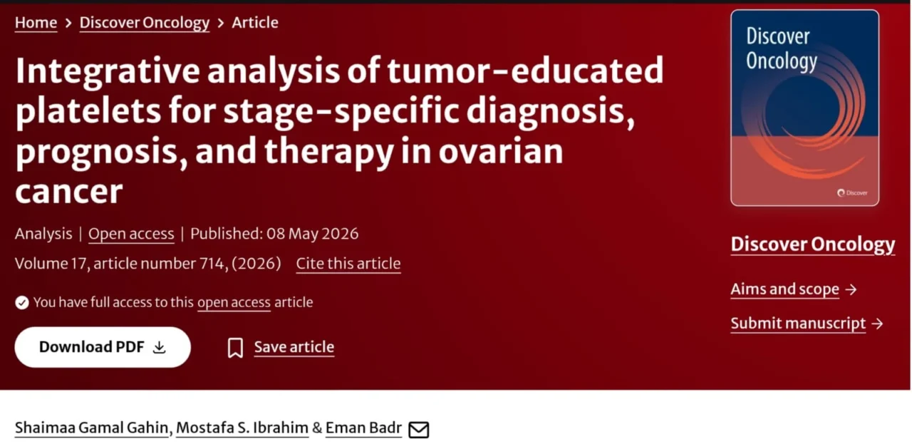 Eman Badr: From Platelets to Precision Oncology 1 Jenish Christin