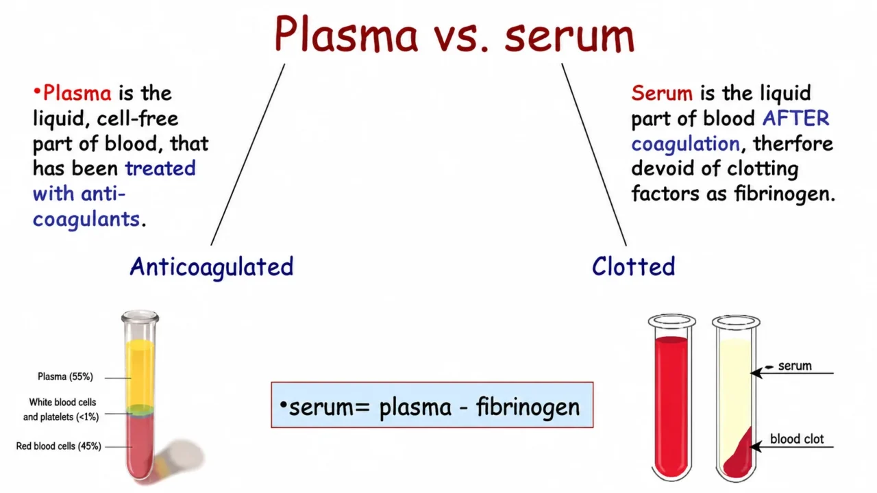 Haji Siyamuddin Ansari: The Key Difference Between Plasma and Serum