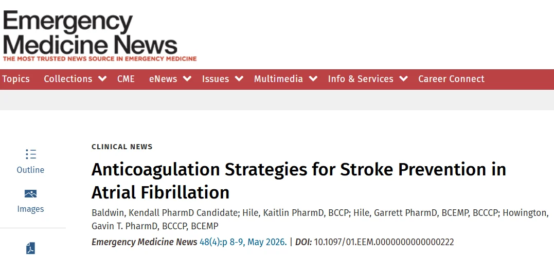 Edward Lee Carter։ Stroke Prevention Starts in the Emergency Department - but Doesn’t End There