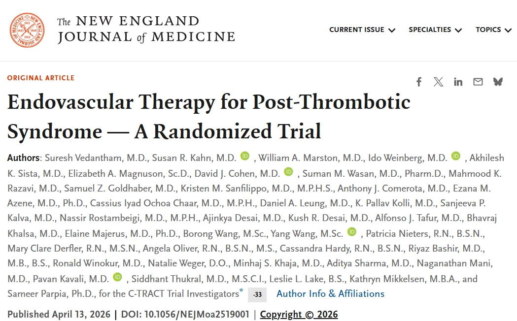 Susan R Kahn: A Step Forward in Post-Thrombotic Syndrome Management