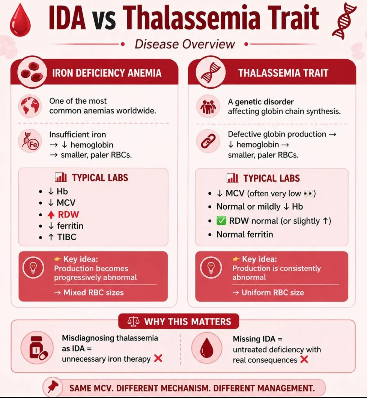 Mariam Swidan: IDA vs Thalassemia Trait-Disease Overview