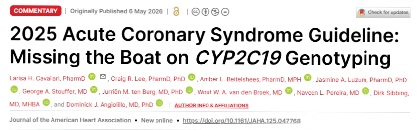 Dirk Sibbing: Why CYP2C19 Genetics Matter in Clopidogrel Response