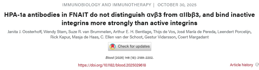 Gestur Vidarsson: Could Antibody Fucosylation Help Predict FNAIT Severity 1 Gestur Vidarsson: Could Antibody Fucosylation Help Predict FNAIT Severity