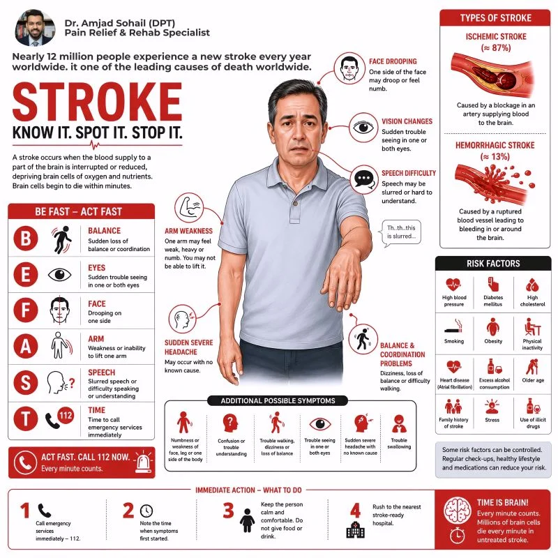 Muhammad Amjad Sohail: Stroke - Recognize the Signs, Save a Life 1 Muhammad Amjad Sohail