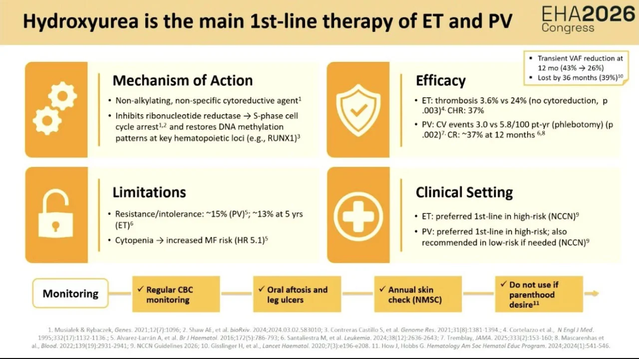 Talha Badar: Excellent Talk by Francesca Palandri on ET and PV at EHA 2026 1 Talha Badar