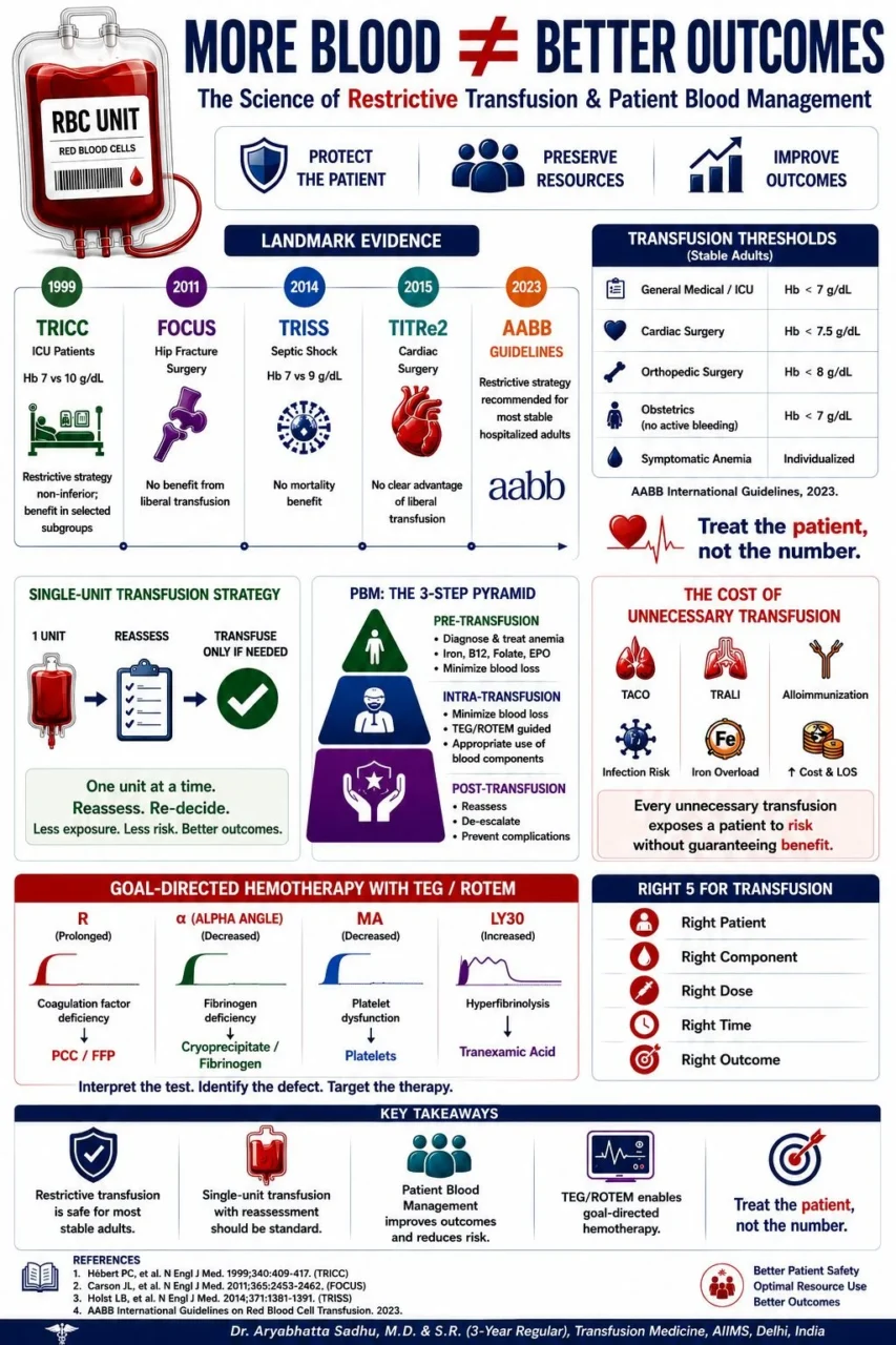 Aryabhatta Sadhu: Evidence-Based Restrictive Transfusion and Patient Blood Management