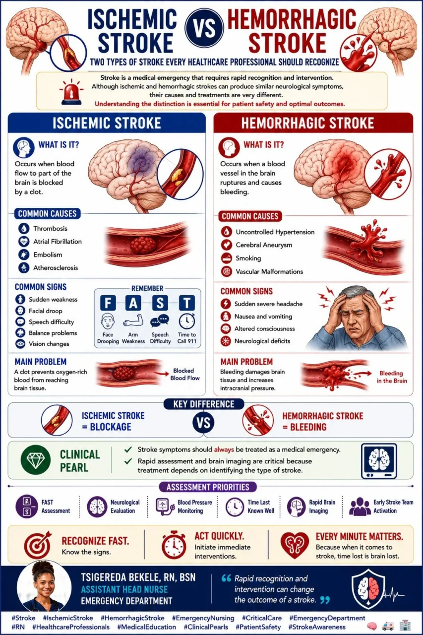 Tsigereda Bekele: Ischemic Stroke vs. Hemorrhagic Stroke