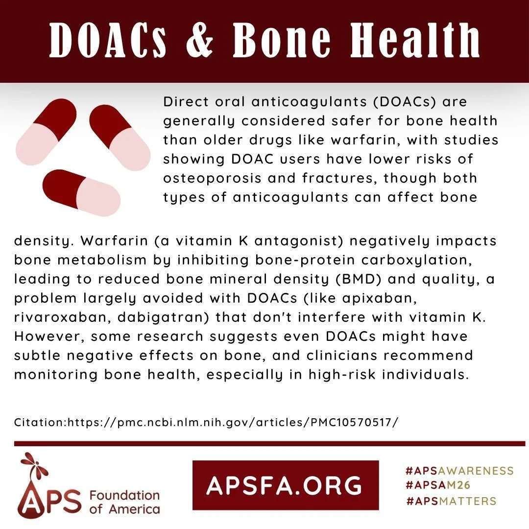 Christina Pohlman: Anticoagulants and Bone Health - APS Awareness Month Day 23