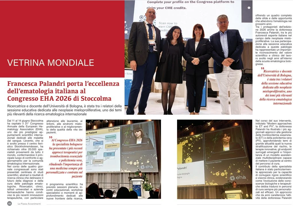 Francesca Palandri: Highlighting Innovation in Rare Disease Care at EHA 2026