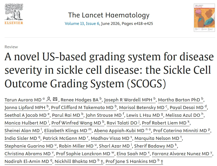 Tarun Aurora։ Towards Better Risk Stratification in Sickle Cell Disease 1 Tarun Aurora։ Towards Better Risk Stratification in Sickle Cell Disease