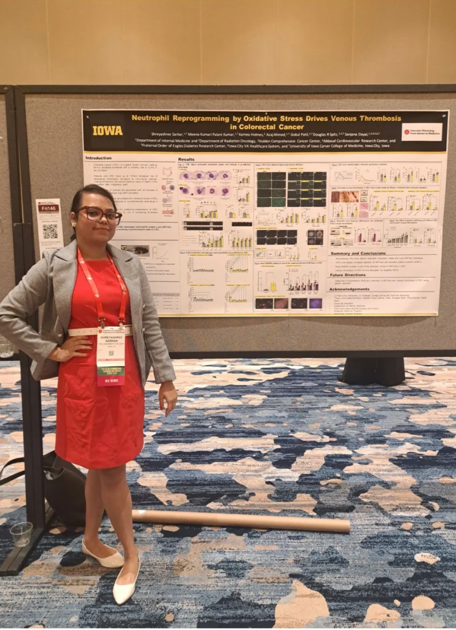 Shreyashree Sarkar: Oxidative Stress and Neutrophil-Driven Mechanisms in Cancer-Associated Thrombosis at Vascular Discovery 2026 1 Shreyashree Sarkar: Oxidative Stress and Neutrophil-Driven Mechanisms in Cancer-Associated Thrombosis at Vascular Discovery 2026