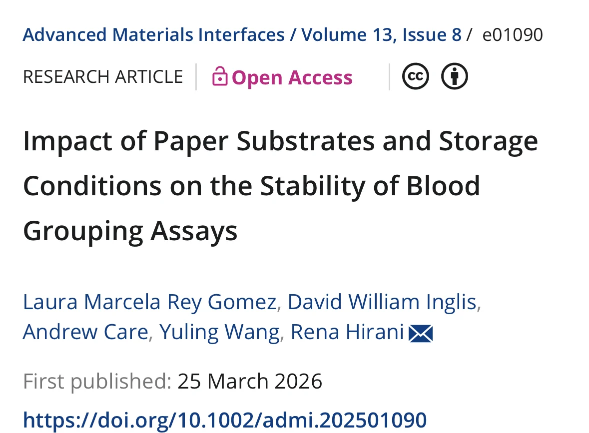 Rena Hirani: The Role of Paper Substrates and Storage Conditions