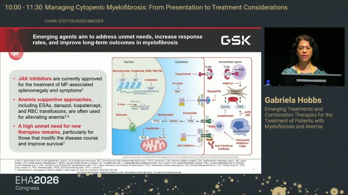 Gabriela Hobbs: Emerging Myelofibrosis Therapies at EHA 2026
