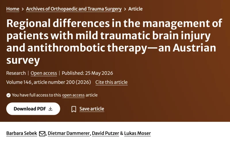 Dietmar Dammerer: How Should We Manage Traumatic Brain Injury When on Anticoagulants?