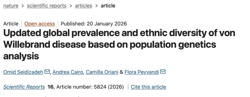Wolfgang Miesbach: A New Genetic Perspective on the Worldwide Burden of von Willebrand Disease 1 Wolfgang Miesbach: A New Genetic Perspective on the Worldwide Burden of von Willebrand Disease