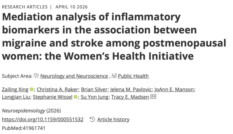Tracy Madsen: Migraine Remains Associated with An Increased Risk of Ischemic Stroke Even After Menopause