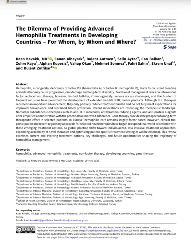 Ekrem Unal: Navigating the Budget Impact of Next-Generation Hemophilia Therapies in Turkey