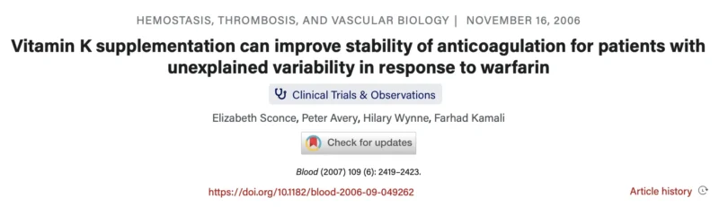 Christina (Tina) P.: Can Vitamin K Help Stabilize Your INR?