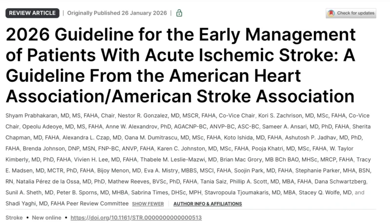 George Harston: How AI Is Supporting the Next Generation of Acute Stroke Care in AHA 2026 Guidelines