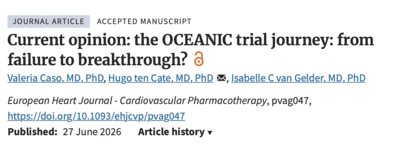 Bianca Rocca: New Expert Opinion On the Evolving Debate on Factor XI as a Therapeutic Target