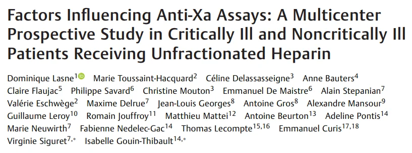 Andreas Calatzis: Hidden Differences in Anti-Xa Testing