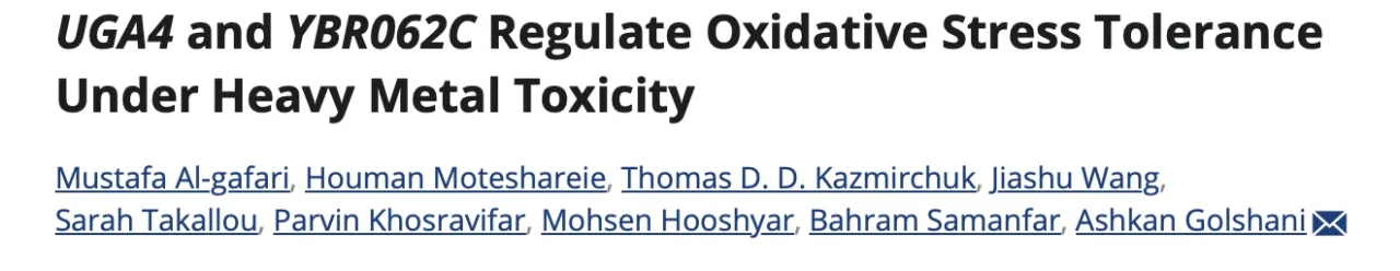 Ashkan Golshani: Congratulations to Our Team on Recent Publications in Molecular Biology and AI-Driven Research 2 Ashkan Golshani: Congratulations to Our Team on Recent Publications in Molecular Biology and AI-Driven Research