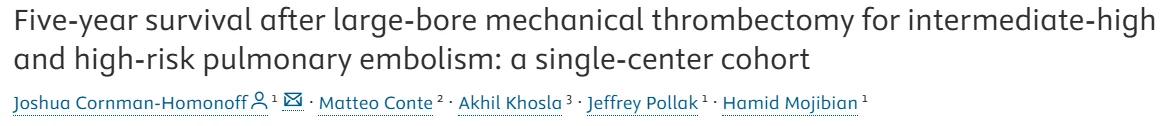 Heghine Khachatryan: Improving Long-Term Outcomes in PE Through Mechanical Thrombectomy