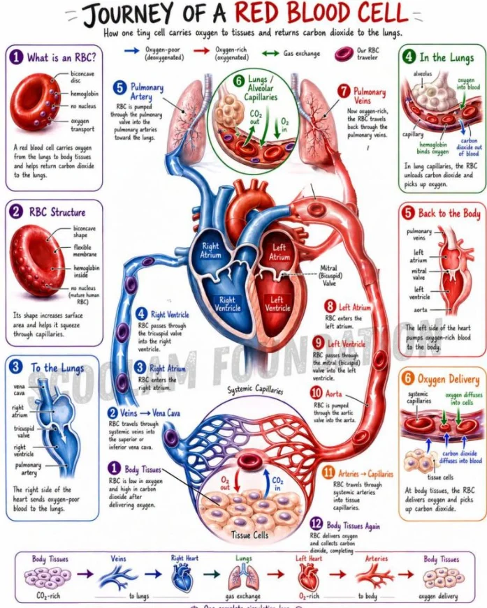 Khalil Ahmad: The Incredible Journey of a Red Blood Cell - A Lifelong Mission of Oxygen Delivery