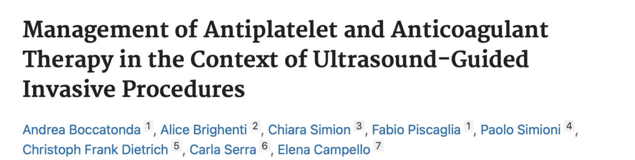 Mauricio Vasco Ramirez: Balancing Bleeding and Thrombotic Risks in Ultrasound-Guided Intervention