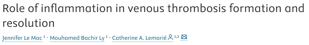 Heghine Khachatryan: The Inflammatory Engine Behind Venous Thrombosis