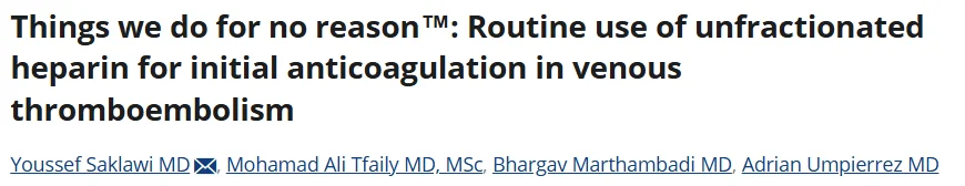 Jensa Morris: Why Low Molecular Weight Heparins Should Be the First Choice for VTE