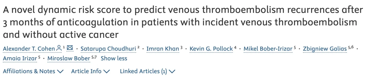 Imran Khan: Balancing Benefit and Risk in Long-Term Anticoagulation