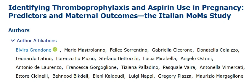 Heghine Khachatryan: Pregnancy, Thrombosis, and Aspirin - Who Really Needs Prophylaxis?
