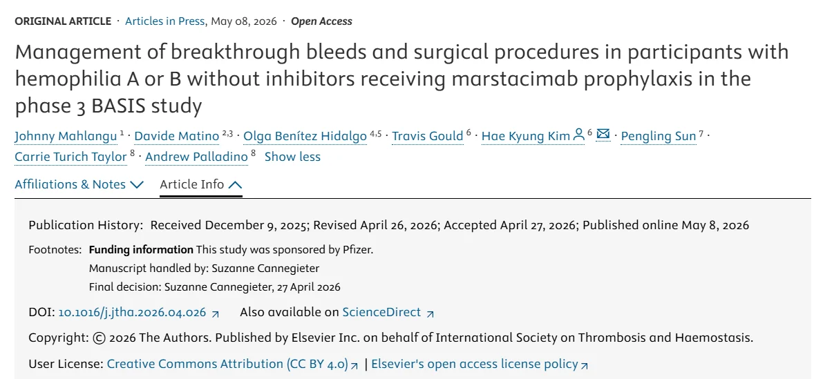 Olga Benítez Hidalgo: New Evidence on Marstacimab in Hemophilia Care