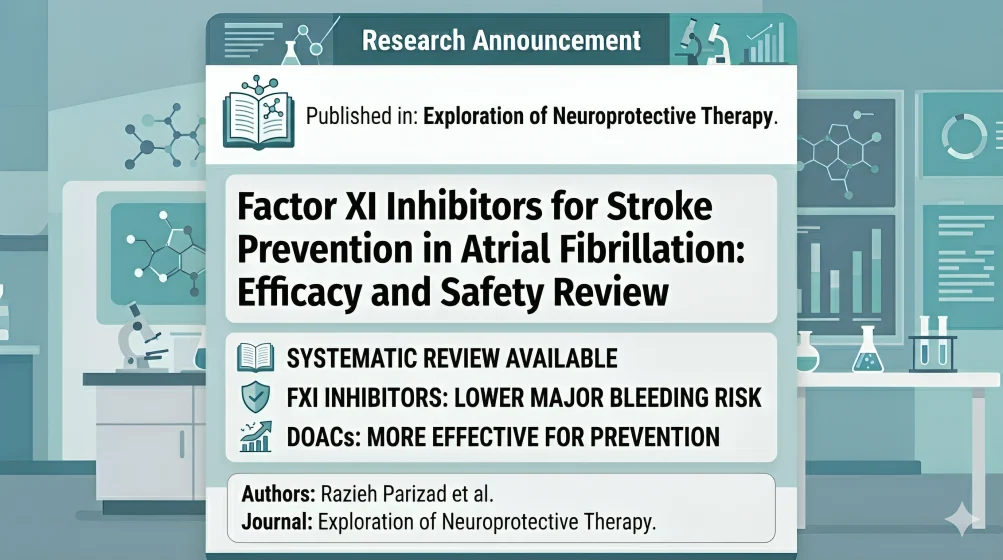 Razieh Parizad: Systematic Review Evaluates the Future Role of Factor XI Inhibitors in Stroke Prevention