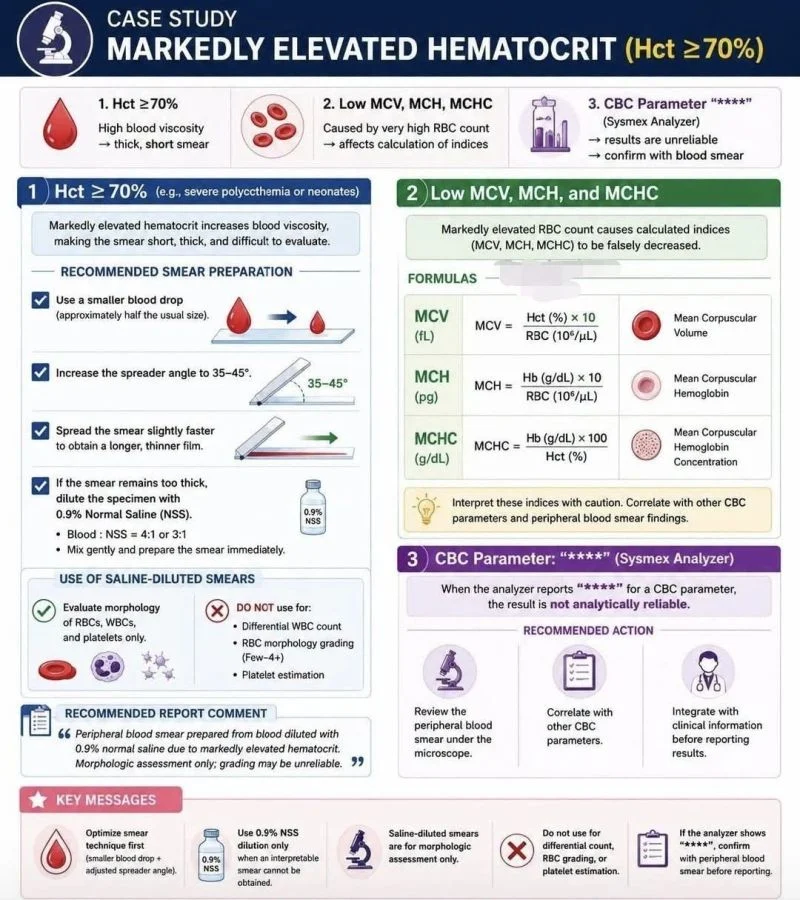 When Hematocrit Exceeds 70 Percent: Challenges in Peripheral Blood Smear Evaluation and CBC Analysis - Seema Dawood