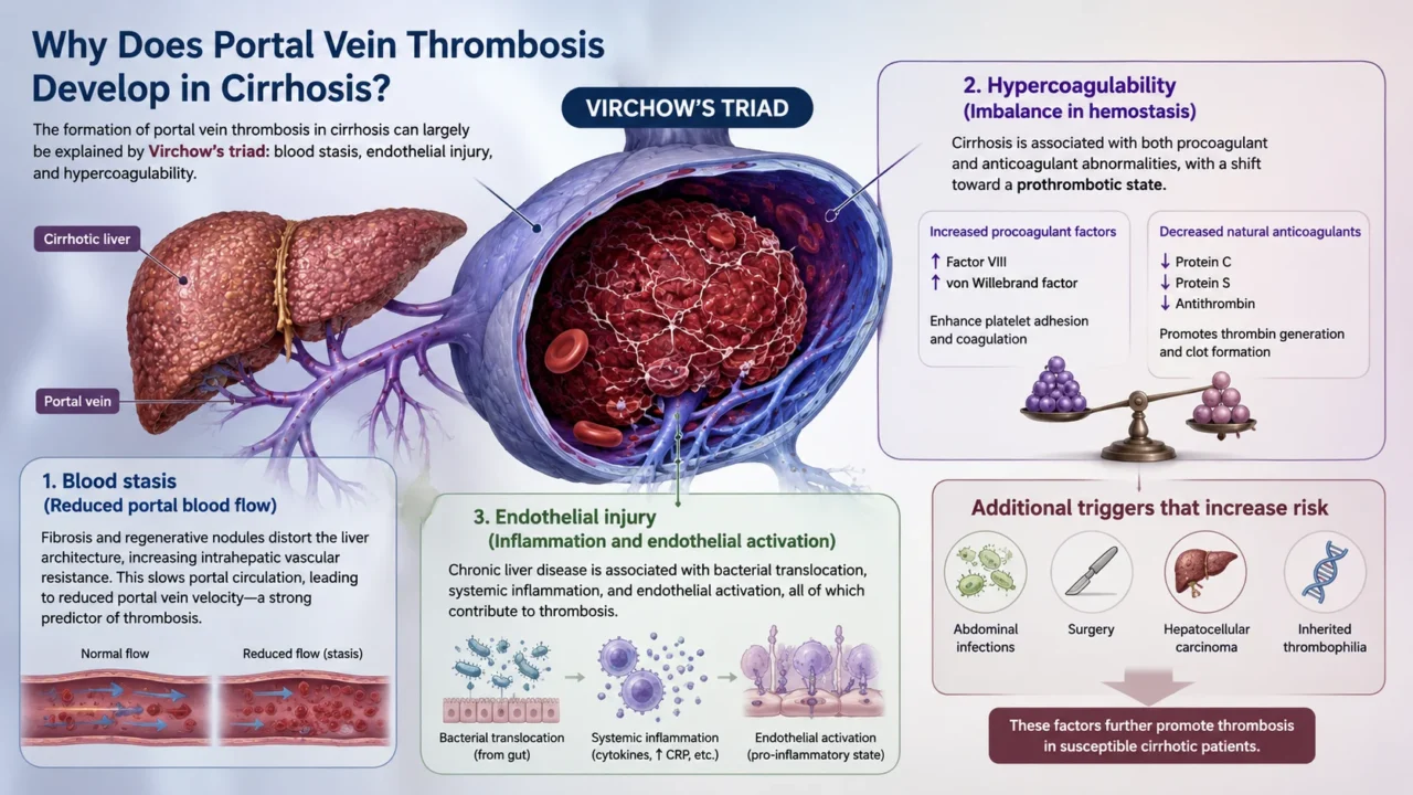 Liver Cirrhosis and Portal Vein Thrombosis: Understanding a Critical Complication 1 Liver Cirrhosis and Portal Vein Thrombosis: Understanding a Critical Complication