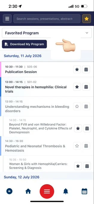 Fateme Babaha: Don't Miss Your Favorite ISTH 2026 Sessions 1 Fateme Babaha