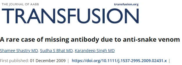 Shamee Shastry: Sometimes the Answer is Not in the Test Tube Alone, but at the Patient's Bedside 1 Shamee Shastry