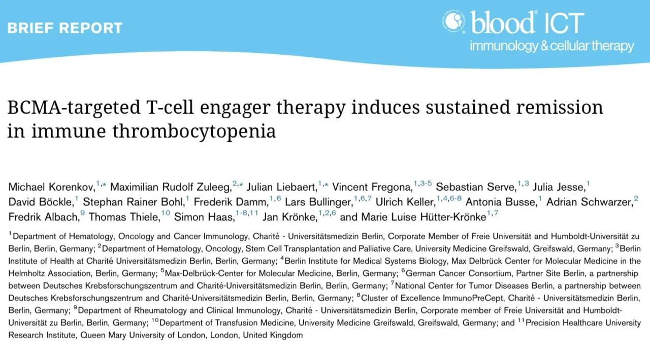Marie Luise Hütter-Krönke: Can a Short Course of BCMA-Targeted Therapy Induce Long-Term Remission in Refractory Autoimmune Disease? 1 Marie Luise Hütter-Krönke: Can a Short Course of BCMA-Targeted Therapy Induce Long-Term Remission in Refractory Autoimmune Disease?