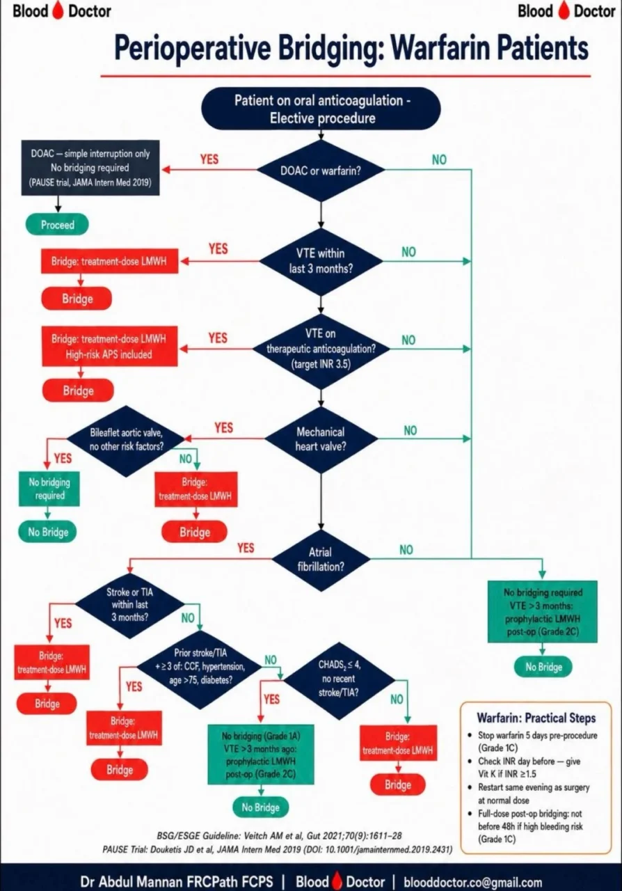 Abdul Mannan: Perioperative Bridging of Warfarin Patients Is a Risk-Based Decision