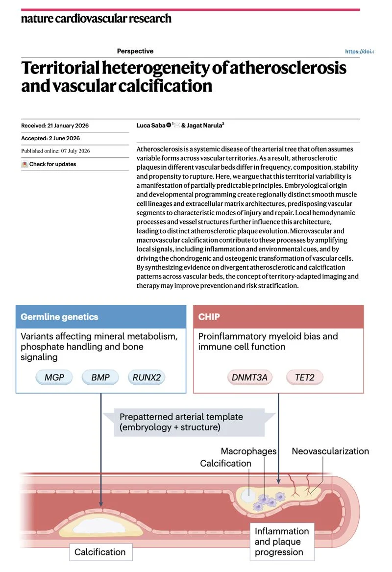 Luca Saba: Why Does the Same Patient Have Different Plaque in Different Arteries? 1 Luca Saba