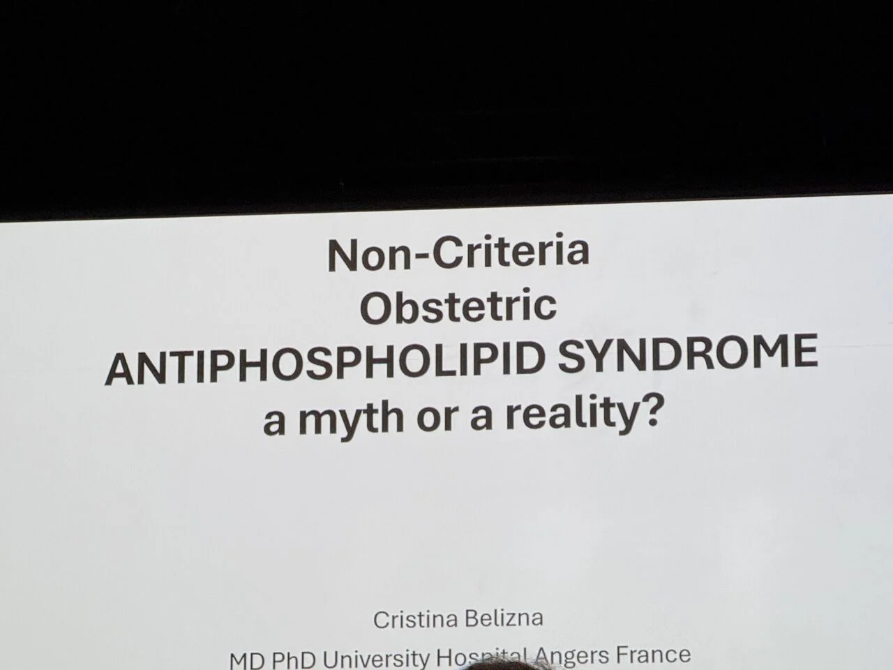 Heghine Khachatryan: The Diagnostic Dilemma of Non-Criteria Obstetric APS 1 Heghine Khachatryan: The Diagnostic Dilemma of Non-Criteria Obstetric APS