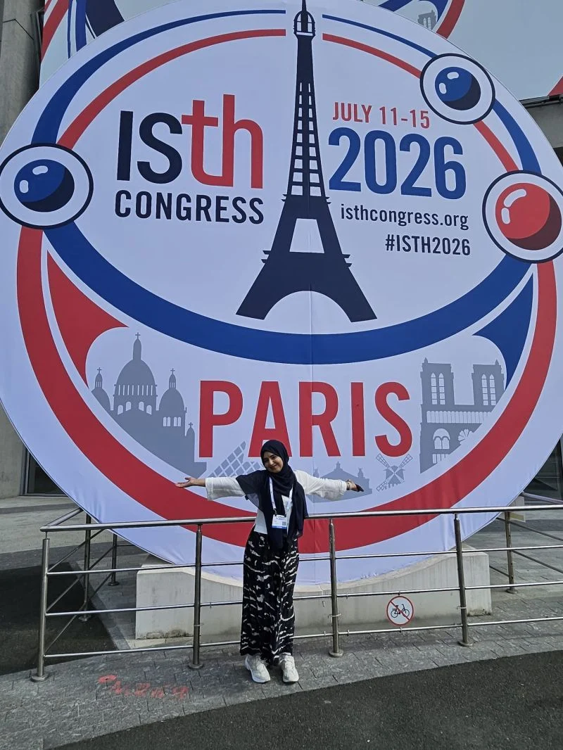 Amna Ahmed: An Incredible Experience Sharing My BDUC Research at ISTH 2026 in Paris